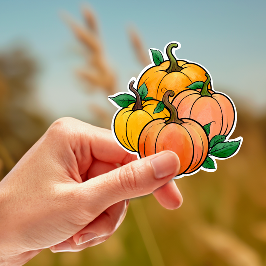 Sticker 3 Pumpkins